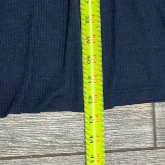 N/T Made in LA Ribbed Tiered A-Line Dress Size 2XL XXL Navy Blue 46” Chest - Picture 8 of 16